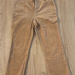 LOFT Camel Corduroy Pants